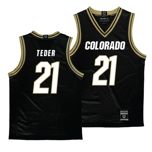 Colorado Women's Black Basketball Jersey  - Johanna Teder