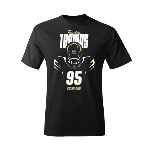 Football Black Silhouette Tee  - Tawfiq Thomas