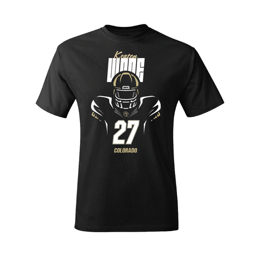 Football Black Silhouette Tee - Keaten Wade