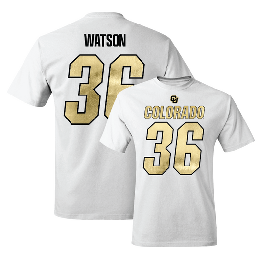 Football White Shirsey Comfort Colors Tee - Nathanial Watson