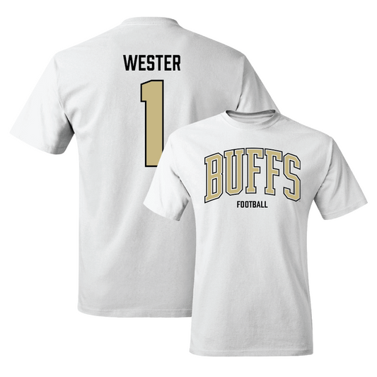 Football White Shirsey Comfort Colors Tee  - Lajohntay Wester