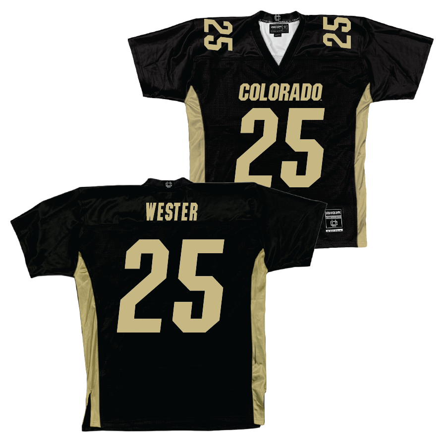 Colorado Football Black Jersey  - Jaylen Wester