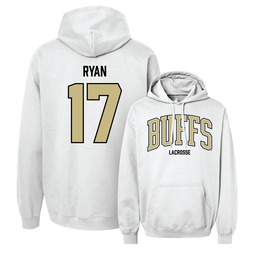 Women's Lacrosse White Arch Hoodie  - Teagan Ryan