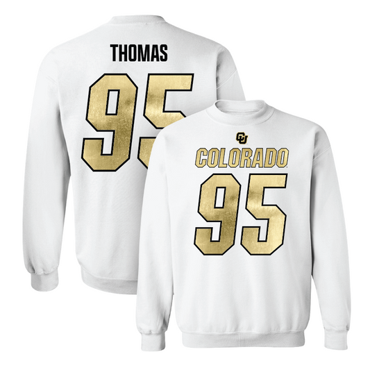 Football White Shirsey Crew  - Tawfiq Thomas