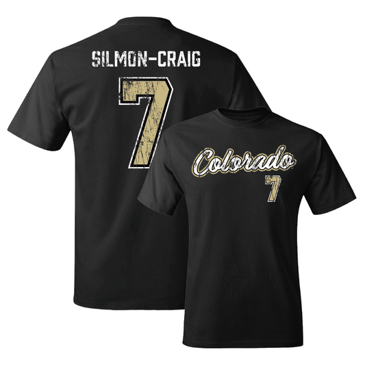 Football Black Script Tee  - Cam’Ron Silmon-Craig