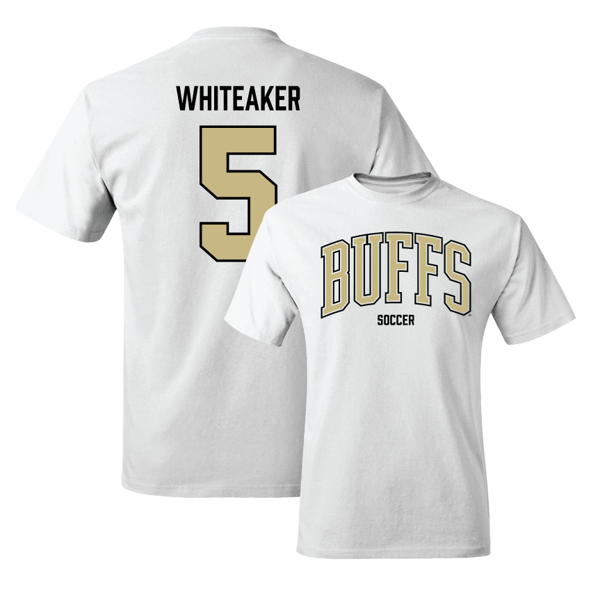 Women's Soccer White Arch Tee  - Jordan Whiteaker