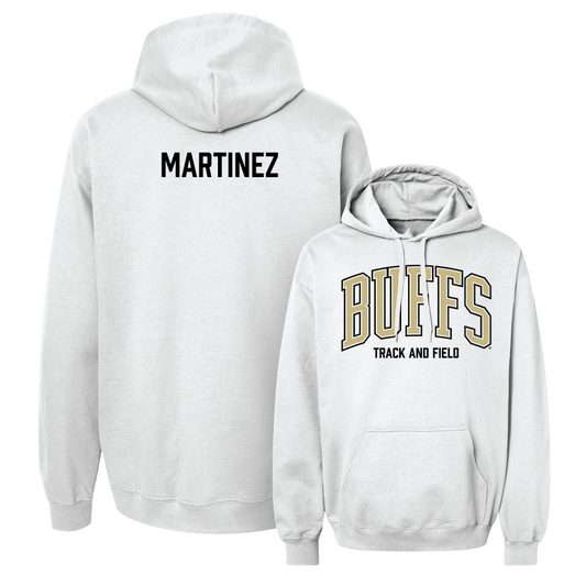 Track & Field White Arch Hoodie  - Marco Martinez