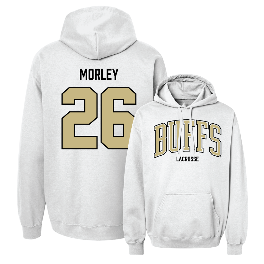 Women's Lacrosse White Arch Hoodie  - Jenna Morley