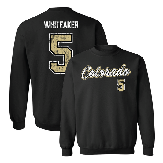 Women's Soccer Black Script Crew  - Jordan Whiteaker